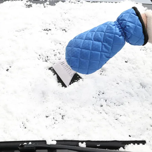 Miniatura 7 de Fekey&JF - Guante raspador de hielo para coche, removedor de nieve impermeable, guantes raspadores de nieve con acolchado cálido y agarre cómodo