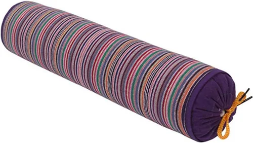 Miniatura 8 de Levoberg Almohada redonda de casco de trigo sarraceno Almohada cervical Almohada de apoyo cervical con funda de algodón extraíble para dormir