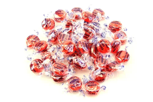 Miniatura 4 de Planet Sweets Caramelo duro con botones de canela sin azúcar, 1.5 libras, caramelos a granel envueltos individualmente
