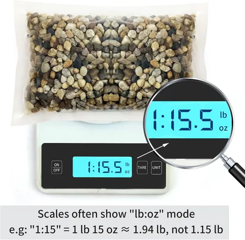 Miniatura 4 de FANTIAN 2 libras de grava para acuario, grava de guisante de 1/4 pulgada para pecera, piedras decorativas de río para plantas suculentas, jarrón