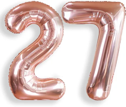 Miniatura 51 de AULE Globos grandes de 40 pulgadas con números 0 azules, globos grandes de números de aluminio, decoraciones de fiesta de cumpleaños de helio