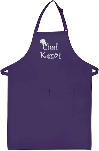 Miniatura 10 de Hecho en los EE. UU. Delantal Premium Bordado Personalizado para Adultos para Hombres Mujeres Día del Padre Día de la Madre Cocina Barbacoa Parrilla