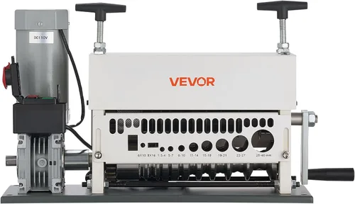 Miniatura 9 de VEVOR Máquina Pelacables Eléctrica, 0.06-1.57 pulgadas, Pelacables Automático de Cable de Cobre de 11 Canales, Herramienta Pelacables de 370W