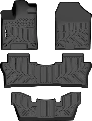 Miniatura 49 de Tapetes de piso para todo clima y forro de carga con respaldo para Chevrolet Suburban de 7 asientos 2021-2025 / GMC Yukon XL de 7 asientos
