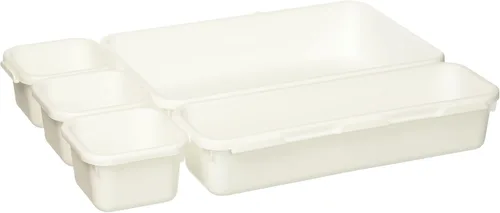 Miniatura 6 de Madesmart Paquete de compartimentos con enclavamiento, blanco, 8 piezas