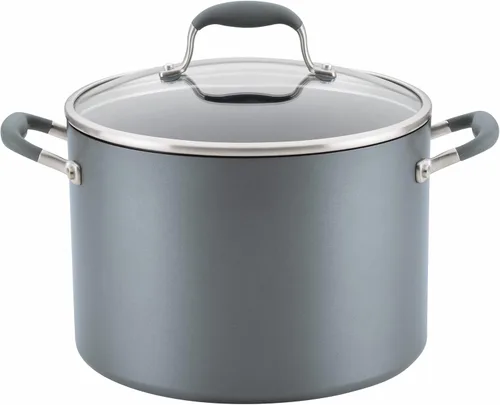 Miniatura 10 de Anolon Advanced Home Sartén/Cacerola de Salsa Cónica Antiadherente Dura Anodizada, 4.5 Cuartos de Galón (Moonstone)