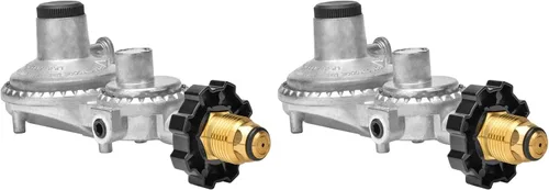 Miniatura 5 de only fire Regulador de propano horizontal de dos etapas con conexión POL y montaje NPT hembra de 3/8
