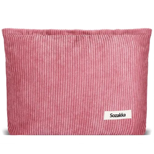 Miniatura 32 de Bolsa de maquillaje de flores para mujer, bonita bolsa de maquillaje para bolso, bolsa de cosméticos con cremallera, bolsa de cosméticos de lona