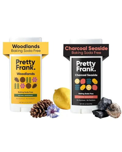 Miniatura 18 de Pretty Frank Desodorante natural sin aluminio con carbón, sin bicarbonato de sodio, carbón marino (paquete de 1) Respetuoso con la piel sensible
