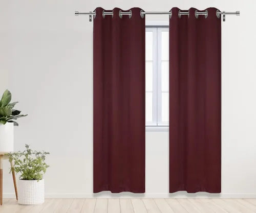 Miniatura 8 de YOUR CHAIR COVERS - Cortinas opacas de poliéster con ojales - (negro 52 x 63 pulgadas - juego de 2) - para oscurecer la habitación, dormitorio, sala