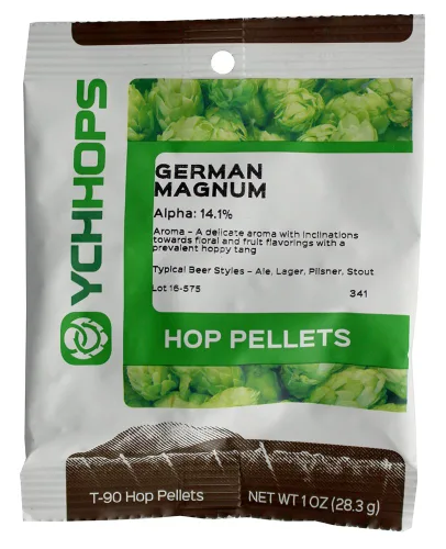 Miniatura 4 de HopUnion 2014A importó pellets de lúpulo para la fabricación de cerveza casera (melón alemán-casco), 1 oz