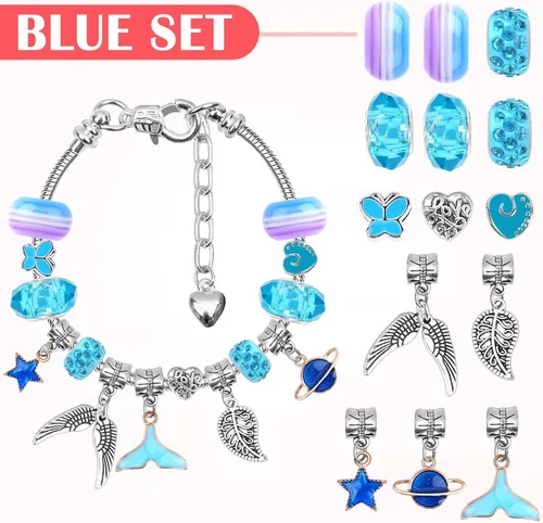 Miniatura 3 de Acejoz Kit de 85 pulseras con dijes, cuentas para adultos y principiantes