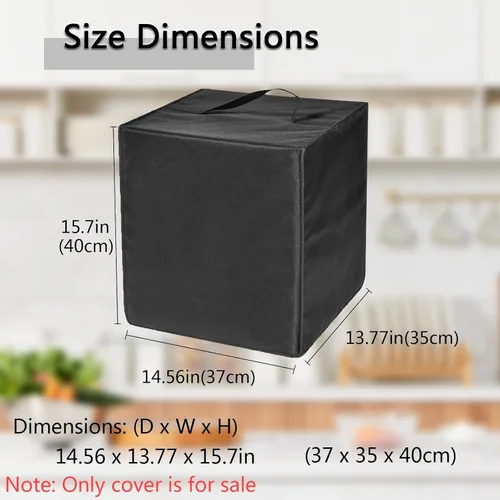 Miniatura 3 de Funda para freidora de aire, resistente al calor, resistente al calor, impermeable, funda protectora contra el polvo, compatible con freidora