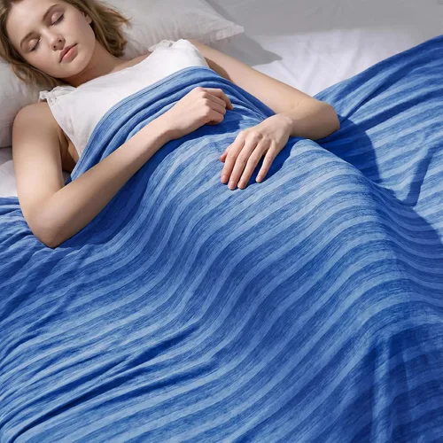 Miniatura 13 de GOHERO Manta refrescante de verano de 50 x 70 pulgadas para personas que duermen con calor Arc-Chill Q-Max >0.45 fibra fresca, mantiene fresca