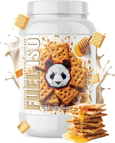 Underground Bio Labs Panda Supps - Panda Fuel ISO Premium 100% aislado de proteína de suero para hombres y mujeres con 0.88 onzas de proteína y 0.00