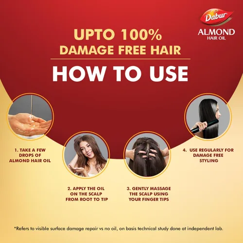 Miniatura 7 de Dabur Aceite para el cabello de almendras 16.9 fl oz