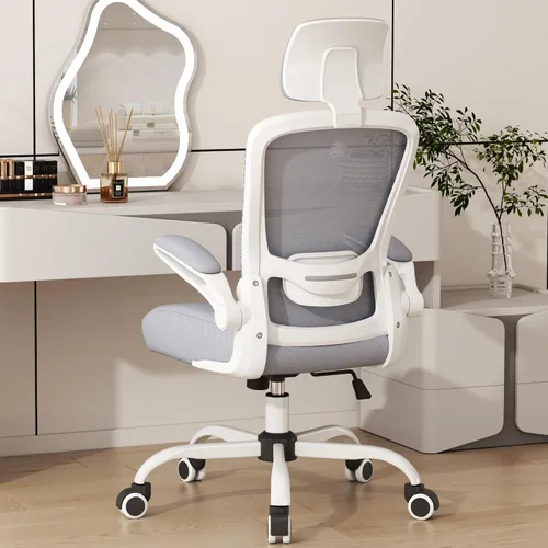 Miniatura 17 de Mimoglad Silla de Oficina, Silla de Escritorio Cómoda - Silla Ergonómica de Computadora de Respaldo Alto con Soporte Lumbar Ajustable y Negro mate