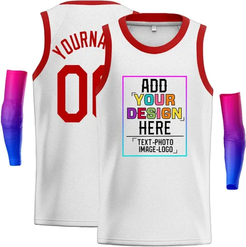 Camiseta de baloncesto personalizada para hombre y joven, impresa o cosida, ropa deportiva deportiva deportiva personalizada con nombre y número