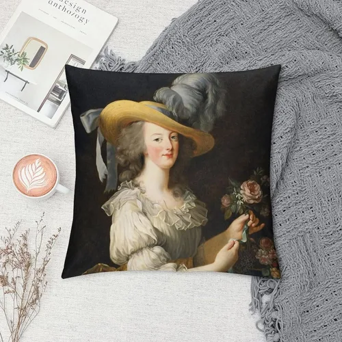 Miniatura 6 de Marie Antoinette Queen of Style - Funda de almohada cuadrada y acogedora para decoración del hogar para sala de estar, sofá, cojín de coche, 18 x 18