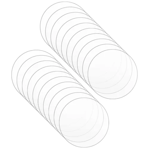 Miniatura 8 de Hojas de acrílico transparente, hojas de plexiglás de 8 pulgadas de diámetro y 0.04 pulgadas de grosor, tableros redondos de acrílico, paneles