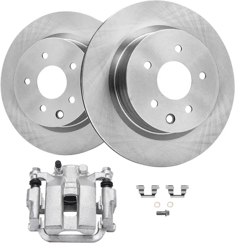 Miniatura 26 de Detroit Axle - Kit de Frenos Traseros para Nissan Altima Maxima Juke Sentra Rotores de Freno de Disco y Pastillas de Frenos Cerámicos Reemplazo