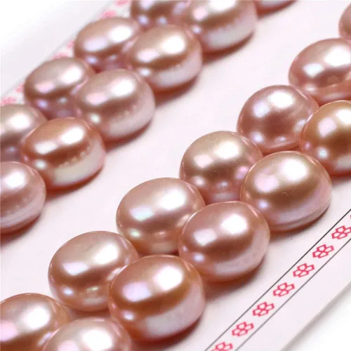 Miniatura 17 de 16 pares de perlas cultivadas de agua dulce de grado AAA para hacer aretes de joyería (negro)