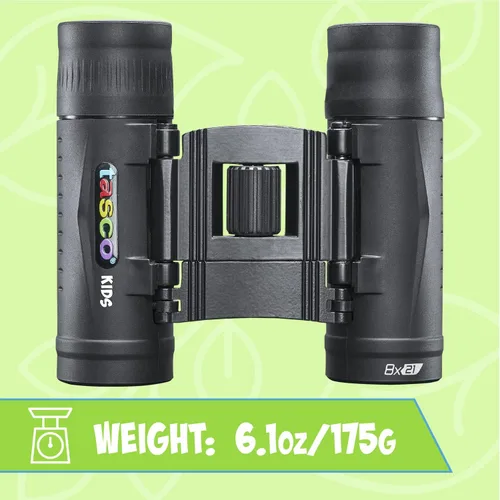 Miniatura 5 de Tasco Kids Binoculars 8x21, Compact Binoculars for Kids Ages 3-12, Great for Adventures, Hiking, Camping, Travel, Bird Watching