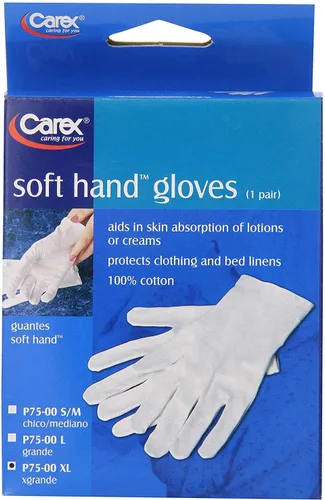 Miniatura 5 de Carex Health Brands - Guantes de algodón para manos suaves, talla XL