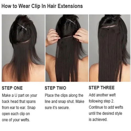 Miniatura 4 de Extensiones de cabello sintético con clip, de 24 pulgadas, 4.23 oz, extensiones de cabello natural lacio, color rosa y rojo, 5 extensiones de #118C