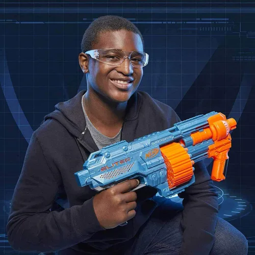 Miniatura 4 de Nerf Elite 2.0 Shockwave RD-15 Blaster, 30 Nerf Dards, 15 dardos giratorios, Bombeo-Acción Slam Fire, capacidad de personalización incorporada 3.1 x
