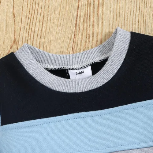 Miniatura 4 de Ropa de bebé niño para otoño, de manga larga, ropa de invierno, sudadera y pantalones, conjunto de 2 piezas