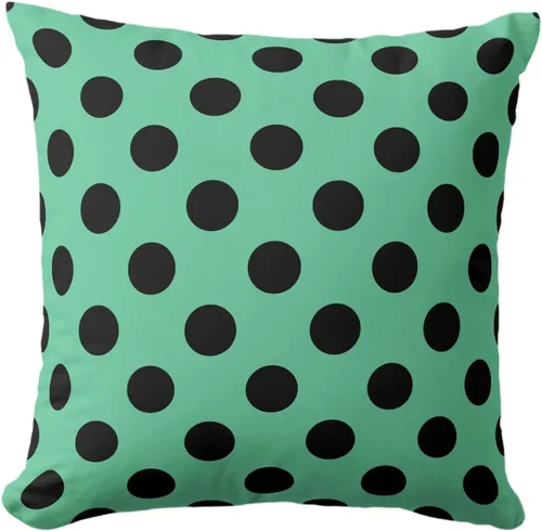 Miniatura 63 de Fundas de almohada de lunares negros sobre beige de 16 x 16 pulgadas, fundas de almohada decorativas rústicas y cuadradas para decoración del sofá