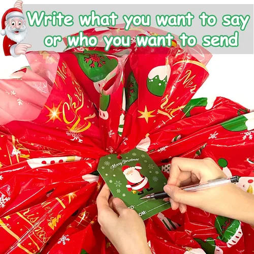 Miniatura 5 de Bolsas de regalo de Navidad extra grandes de HYmoso, 2 piezas de bolsas de regalo para bicicletas jumbo para regalos gigantes enormes de Navidad