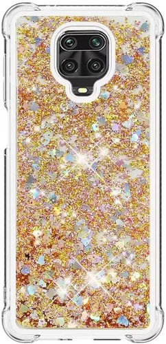 Miniatura 27 de Glitter Sparkle Moving Quicksand Flowing Cover para Xiaomi Redmi Note 10S Bling Liquid Clear Star Heart Silicona Bumper Funda transparente de goma a