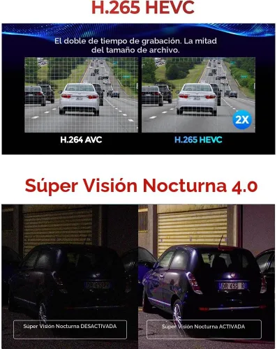 Miniatura 4 de Thinkware 4K Cámara de tablero dual U3000 PRO, frontal y trasera con Sony STARVIS 2, estacionamiento por radar, visión nocturna súper 4.0, Wi‑Fi