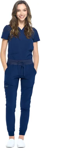 Miniatura 3 de Dagacci Medical Uniform Conjunto de ropa quirúrgica unisex de 4 vías para mujer y hombre