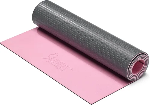 Miniatura 18 de Sunny Health & Fitness Alfombrilla de yoga antideslizante: duradera, antidesgarros, ligera, soporte acolchado para yoga, pilates, ejercicios de Azul