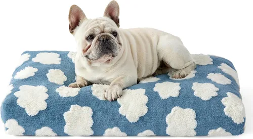 Miniatura 7 de LE SURE - Cama pequeña para perro con espuma triturada gruesa, cama para interiores con funda afelpada extraíble y base antideslizante, verde