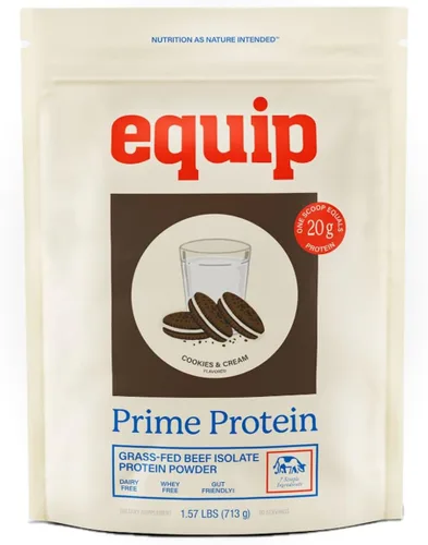 Miniatura 18 de Equip Foods - Polvo de proteína limpia de carne de res alimentada con pasto, apto para dieta carnívora, paleo y keto, sin gluten ni lácteos, 30