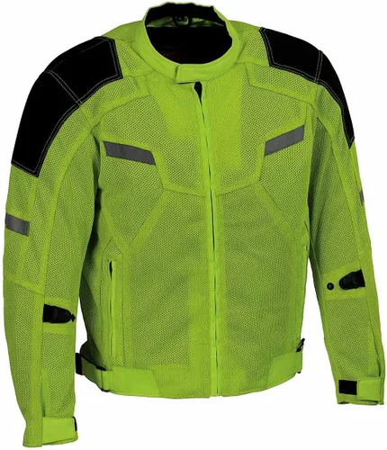 Chamarra textil de moto para hombre Milwaukee Leather MPM1792 con protección CE acorazada - Chaqueta de motociclista para todas las estaciones