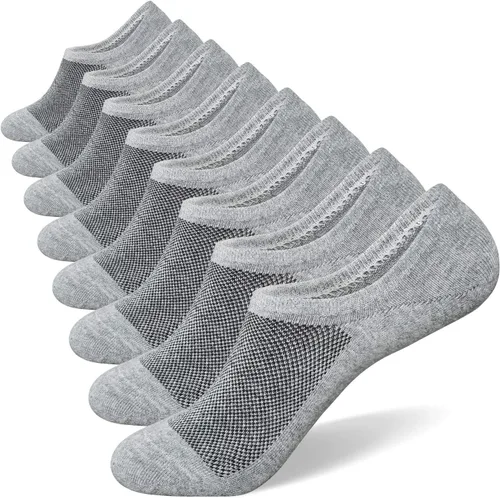 Miniatura 14 de SIXDAYSOX Calcetines invisibles para hombre, paquete de 6/8 unidades, de algodón, finos, corte bajo, antideslizantes para zapatos planos, tenis