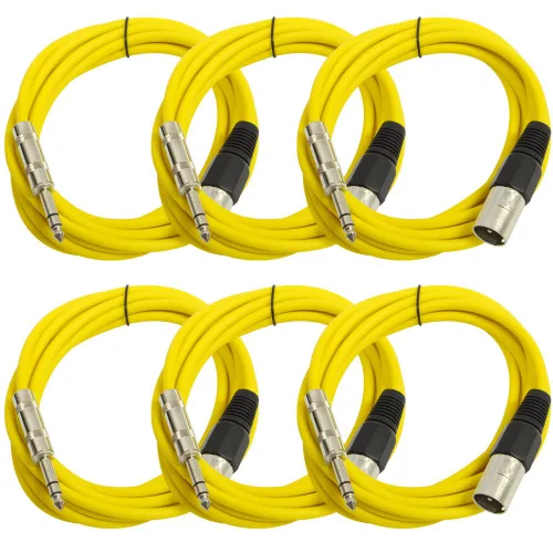 Miniatura 8 de Seismic Audio SATRXL-M2Black6 - Cable de conexión XLR macho a TRS de 2 pies, color negro