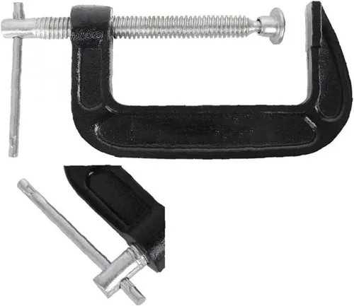 Miniatura 2 de Juego de abrazaderas en C de 3 pulgadas, abrazadera C de acero resistente, abrazaderas de fuerza industrial C para carpintería, soldadura