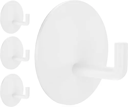 Miniatura 9 de Rise age Ganchos adhesivos resistentes al agua en ganchos de ducha para colgar lufa, toallas, ropa, batas para baño, ganchos de pared adhesivos Negro