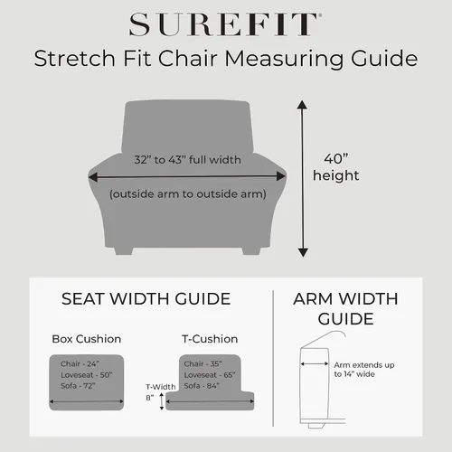 Miniatura 4 de Sure Fit - Funda elástica para sofá