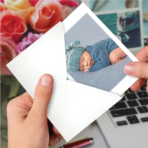 Miniatura 6 de The Best Card Company, Blissful Little Ones - Tarjeta de felicitación para bebé con sobre (4.63 x 6.75 pulgadas), color azul, para niño recién