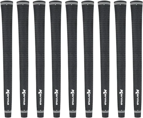Karma Velour Golf Grips for Men, Women, Juniors | Undersize, Standard, Midsize, Oversize, & Jumbo | 6 Colors | Choose Single, 9, 13 Pack or Golf