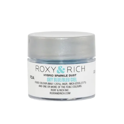 Miniatura 8 de Roxy & Rich Hybrid Sparkle Powder - Colorante para alimentos, 0.09 onzas (0.09 oz), color rosa amatista