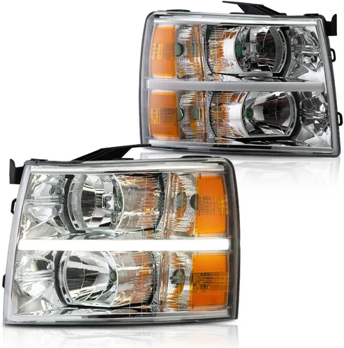 Miniatura 33 de G-PLUS Conjunto de faros, compatible con Chevy Silverado 2007 2008 2009 2010 2011 2012 2013 2014 Chevy Silverado parachoques faro, lente