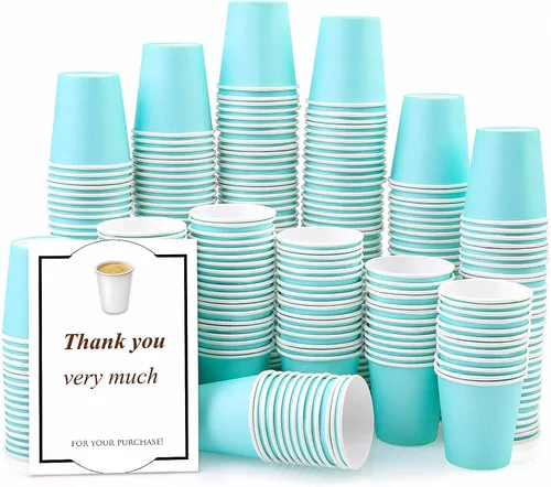 Miniatura 28 de Paquete de 50 vasos de papel desechables de 3 onzas, vasos de papel para baño de café, tazas pequeñas para aperitivos, baño, expreso, perfecto